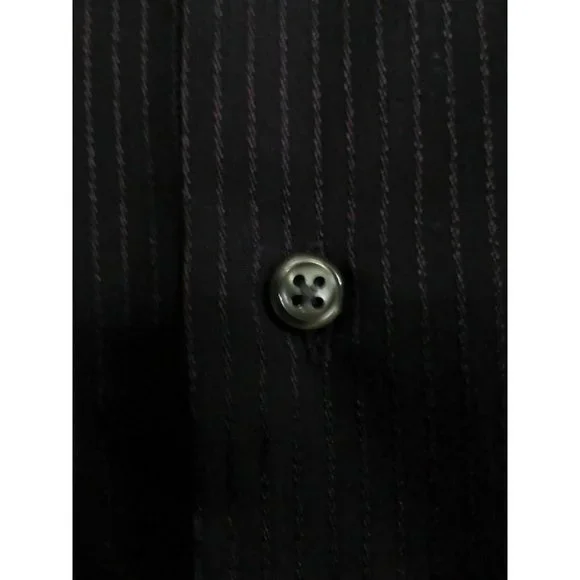 Van Heusen Men's Shirt Casual/Dress Long Sleeve Poly/Cotton Purple 15.5 (34/35) - Picture 12 of 16